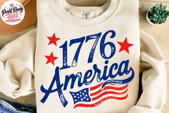 1776 America PNG: The Vintage Patriotic Design for Modern Creators