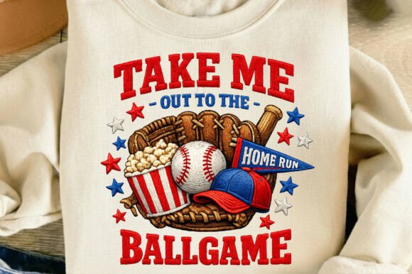 Baseball Take Me Out to the Ballgame Mom: Design File Breakdown
