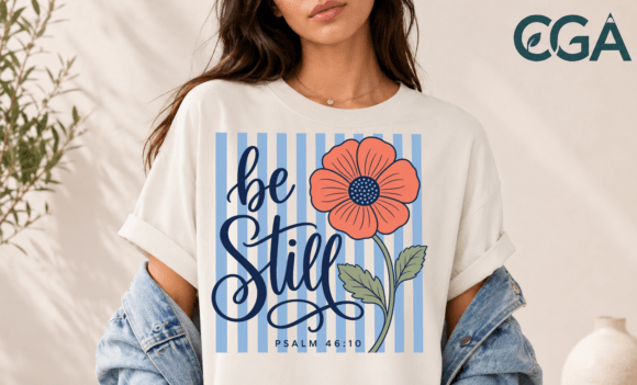 Be Still Psalm 46:10 Floral Bible PNG: A Designer's Guide