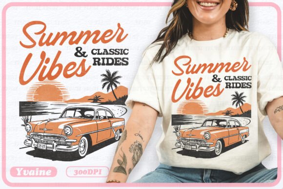 Bring Nostalgia to Life with Retro Summer Vibes PNG