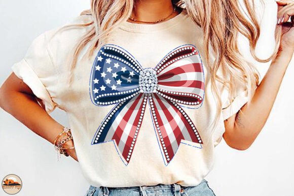 Celebrate Independence: The Versatile USA Flag Bow PNG