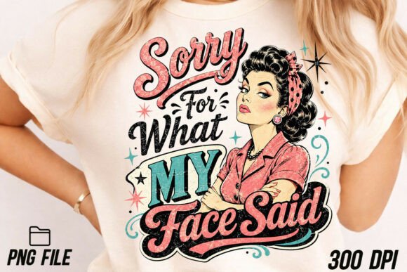 Embrace Attitude: The Vintage Girl & Sarcastic Girl PNG Collection