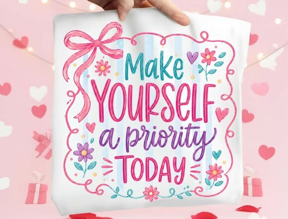 Embrace Wellness: Using the Make Yourself a Priority Today PNG