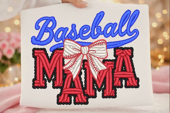 Embroidered Preppy Baseball Mama Mother: A Designer's Guide to This Digital Asset