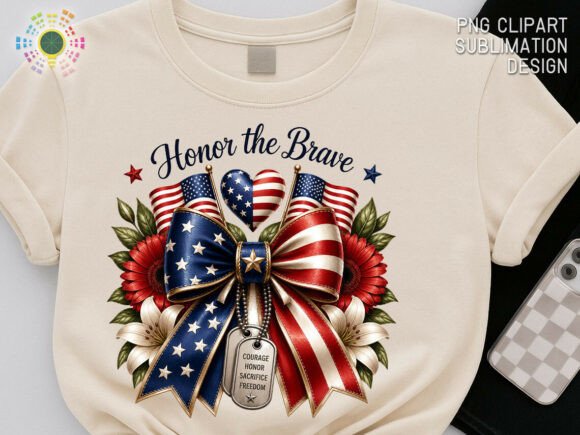 Honor the Brave: A Patriotic Flag Bow for Meaningful Design