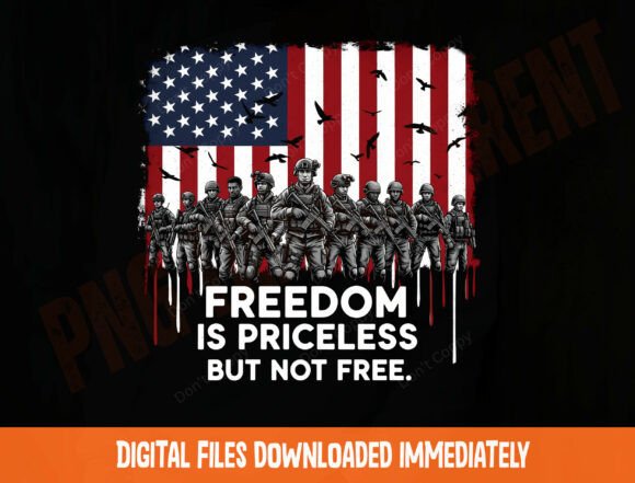 Honoring Service: The Freedom Priceless Veterans PNG for Impactful Design