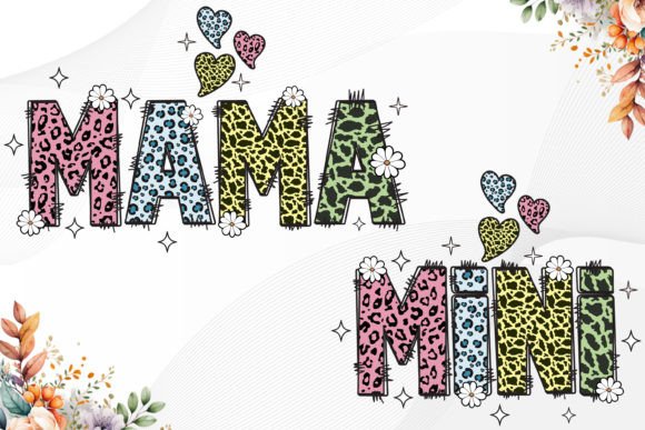 Mama Mini Leopard Design: Bold Mother's Day Graphics