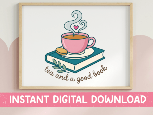 Tea and a Good Book Cozy Design: A Warm Embrace for Your Creative Projects